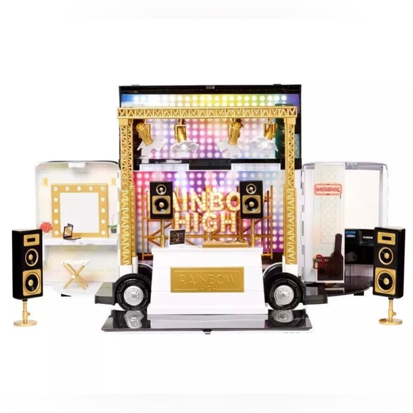 Rainbow High Rainbow Vision World Tour Bus & Stage 4-in-1 Playset - Brand New - Picture 2 of 7